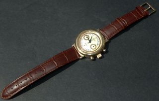 Vintage Gents Poljot 23 Jewels Russian Cal 3133 Chronograph Watch c1994 4