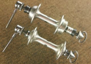 Vintage Campagnolo Nuovo / Record Hubs Hubset 36 Holes / Italian / 126mm
