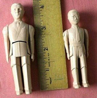 RENWAL Vintage DOLLHOUSE FAMILY Jointed Natural HARD PLASTIC Nos 41 42 43 44 2