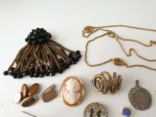 Antique & Vintage Mixed Costume Jewellery Jewelry Bundle Joblot Bracelet Pins 2