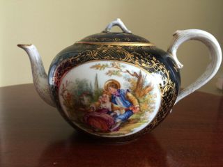Richard Klemm Dresden Germany Porcelain Teapot Antique Rare