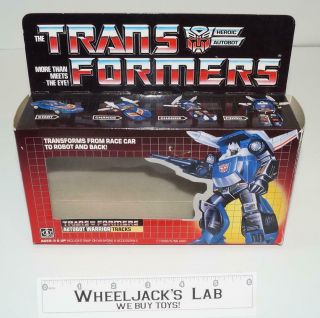 Tracks Box Only 1985 Action Figure Vintage Hasbro G1 Transformers