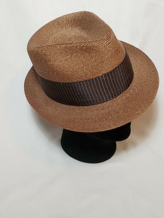 Vintage Dobbs Fifth Avenue York Fedora Teardrop Hat 7 1/8
