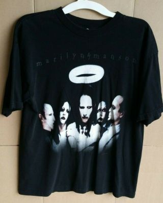 Marilyn Manson Group Halo Shirt 1997 Vintage Size L