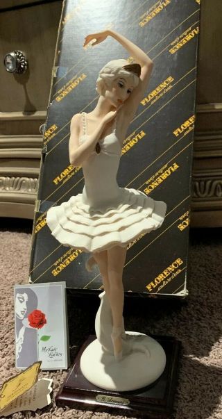 Vintage G Armani Statue Figurine Florence Decor Collectable 1987 Ballerina