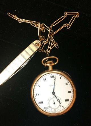 Vintage Hamilton Pocket Watch And Pocket Knife Piece Watch