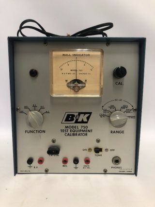 Vintage B&k Model 750 Test Equipment Calibrator - Powers On