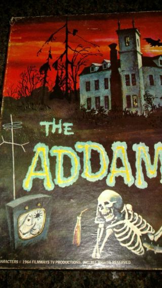 Vintage 1964 Ideal THE ADDAMS FAMILY Game 2269 - 9 3