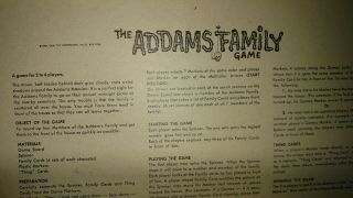 Vintage 1964 Ideal THE ADDAMS FAMILY Game 2269 - 9 5