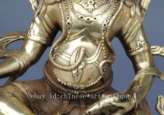 Chinese Tibet Old Brass Handwork Buddha Statues Avoiding Evils Decoration E01