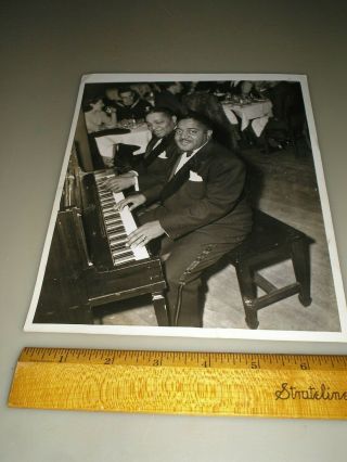 Rare Vintage Pete Johnson & Albert Ammons At Piano Press Publicity Photo