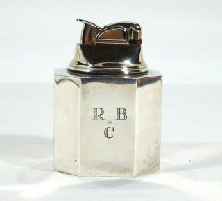 Vintage Tiffany & Co Sterling Silver Desk Lighter Octagonal Shape 185 Grams 3