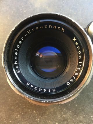 Vintage Schneider - Kreuznach Xenon 1:1.  9/50 50mm Exacta Camera Lens
