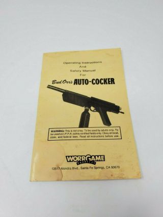 Vintage WGP Autococker Paintball Gun Marker Blue Splash Rare Highly Customized 9