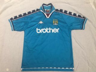 Vintage Manchester City Shirt,  Kappa,  97/99 Size Large