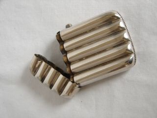 Vintage Sterling Silver Match Safe Vesta Case Cigar Case Shape Hallmarked 3