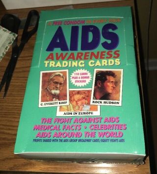Vintage 90s Aids Awareness Trading Cards Factory Box Eclipse