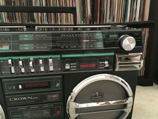 Crown SZ - 5100 Vintage 80 ' s Radio Cassette Boombox Ghetto Blaster Japan 3