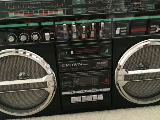 Crown SZ - 5100 Vintage 80 ' s Radio Cassette Boombox Ghetto Blaster Japan 4