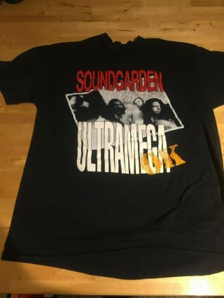 Soundgarden - Tour T - Shirt For Ultramega Ok - Size: Xl - - Rare