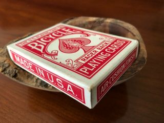 1 Deck Vintage Bicycle Racer Back Playing Cards W/tax Stamp