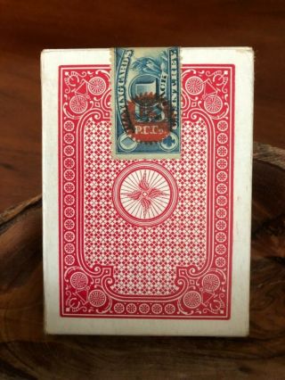 1 DECK Vintage Bicycle Racer Back playing cards w/tax stamp 2