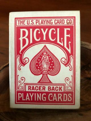 1 DECK Vintage Bicycle Racer Back playing cards w/tax stamp 3