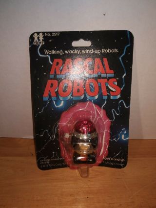 Vintage Niptomy Rascal Robots 1978 Wind Up Toy No.  2517 Moc