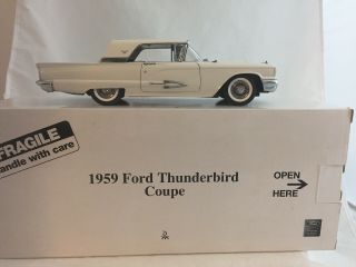 Very Rare 1/24 Danbury 1959 Ford Thunderbird Coupe,  White