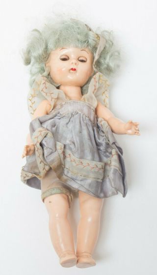 8 " Vintage 1950s Virga Lollipop Doll Rare Green Hair
