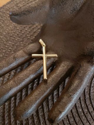 Vintage 14k Gold 585 Religious Cross Pendant