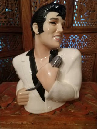 Rare Vintage Elvis Presley Bust Statue Clay Art Ceramic San Francisco 1987
