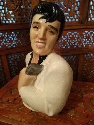 RARE VINTAGE Elvis Presley BUST STATUE CLAY ART CERAMIC SAN FRANCISCO 1987 2