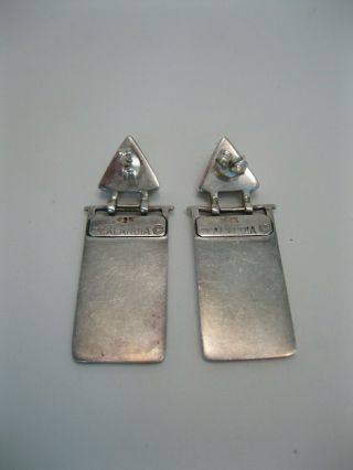 Zealandia Sterling Silver Pin / Pendant & Earring Set w Gold Heart 6