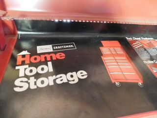 Sears Craftsman tool chest toolbox bench top storage steel 10 drawer vintage box 5