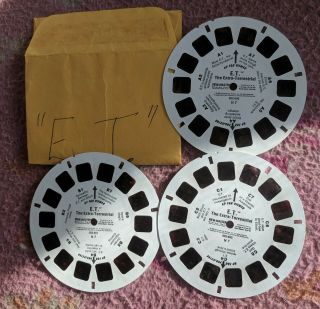 E.  T.  View - Master Reels 3pk No Book Or Cover.  Perfect Colour.  Very Rare.