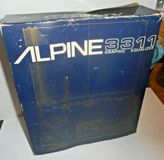 Vintage 3311 Alpine 7 Band Graphic Eq W/ Subwoofer Output Old School Mib