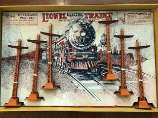 Vintage Lionel Trains No.  86 Telegraph Post Set