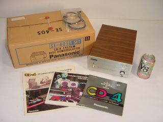 Vintage Panasonic Se - 405 Cd - 4 System Disc Demodulator Preamp Amplifier