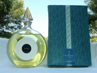 Guerlain " Liu " 1929 Vintage Bottle Perfume Eau De Cologne Almost Full 200ml,  Box