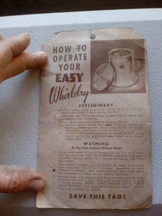Vintage Easy Whirldry Washer 5