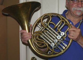Vintage Lorenzo Sansone,  York Double French Horn W/ Conn 2 Mouthpiece