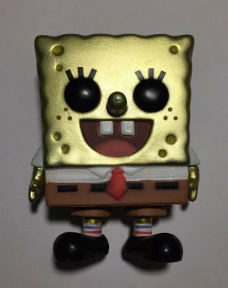 Metallic Spongebob Funko Pop Figure Television Fan Shellabration Loose Rare Find