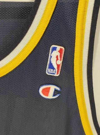 Vtg Authentic Champion Indiana Pacers Reggie Miller Jersey NBA Size 44 2