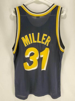 Vtg Authentic Champion Indiana Pacers Reggie Miller Jersey NBA Size 44 5