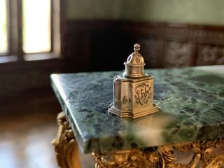 Artisan Miniature Dollhouse Obadiah Fisher Rare Sterling Silver Tea Caddy