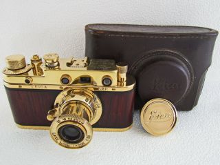 Leica Ii (d) Ernst Leitz Wetzlar Wwii Vintage Russian 35mm Gold Camera