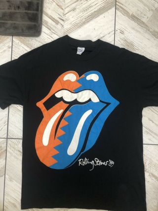 Vintage Rolling Stones 1989 The North American Tour T - Shirt Size Xl Vg