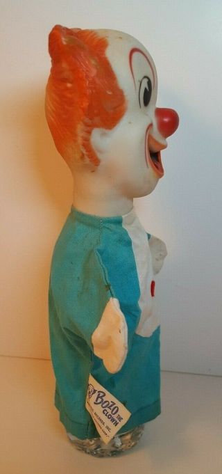 Vintage Knickerbocker Bozo the Clown Hand Puppet 1960 ' s 4