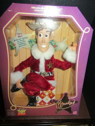 Holiday Hero Woody Toy Story Vintage Mattel 1999 Disney Never Removed From Box 6